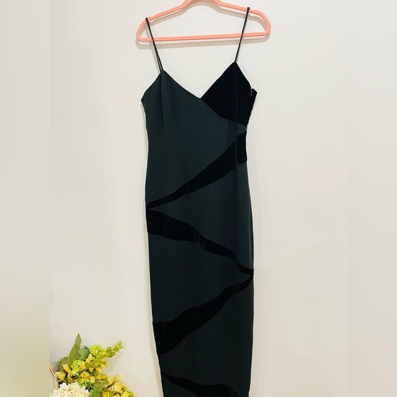 Andrea Polizzi for Rex Lester - rare vintage floor length gown - velour - size L - Picture 11 of 11